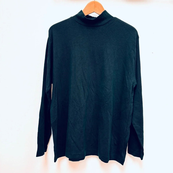 Designs Lane Bryant Mock Turtleneck Long Sleeve Blue Green Teal Plus 18/20 NWT - Picture 2 of 7
